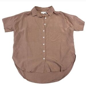 Tradlands Clay Linen Blend Box Cut Shirt